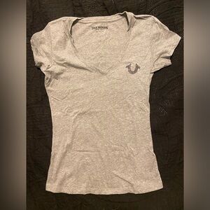 Y2K Bedazzled True Religion Logo T-Shirt